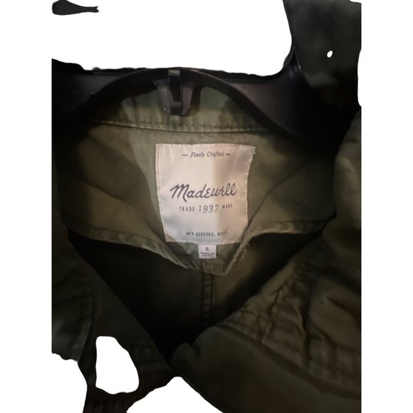 Madewell Women's Fleet Utility Jacket Army Green Cotton Military Style Size Smal - Picture 5 of 5